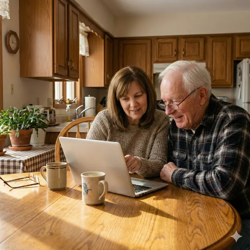 Caring hands supporting community members